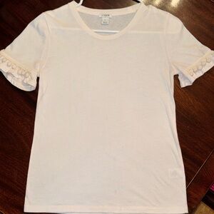 🩷 J. Crew - Women’s Light Pink Pom-Pom Tee 🩷